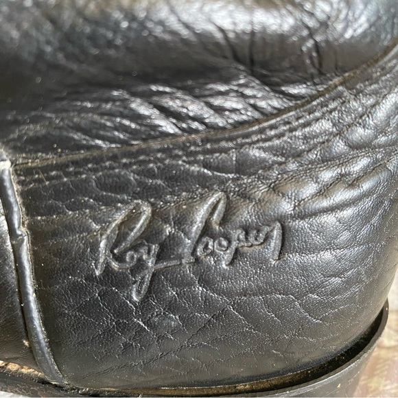 Roy Cooper black round toe roping boots 9.5 D WM 8830 MEN - Picture 6 of 10